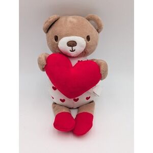 Dream Gro Bear Plush Red Hearts 10 Inch 2024 Stuffed Animal Toy
